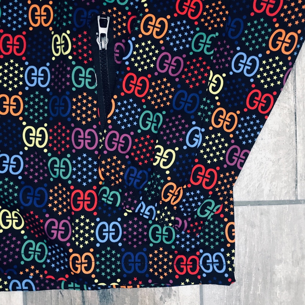 Neon Lightweight Windbreaker Hooded Rain Jacket - Picture 3 of 4